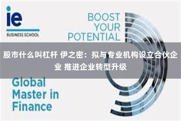 股市什么叫杠杆 伊之密：拟与专业机构设立合伙企业 推进企业转型升级