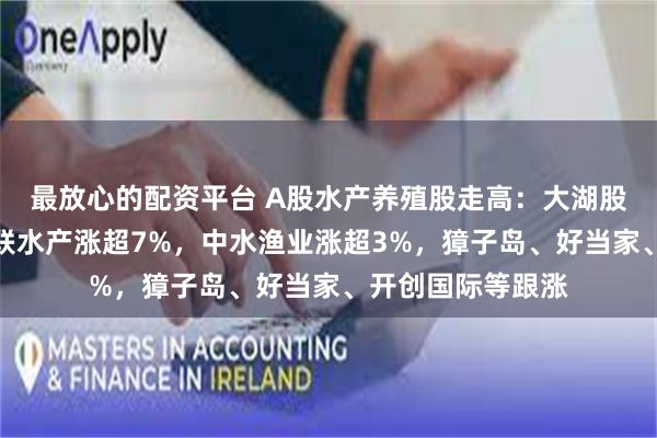 最放心的配资平台 A股水产养殖股走高：大湖股份直线涨停，国联水产涨超7%，中水渔业涨超3%，獐子岛、好当家、开创国际等跟涨